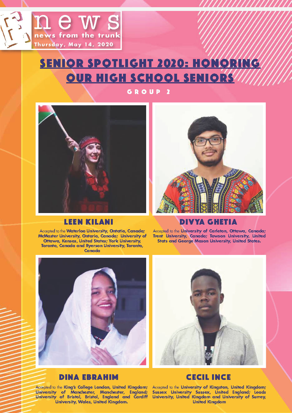 Enews 32, May 15 , 2020